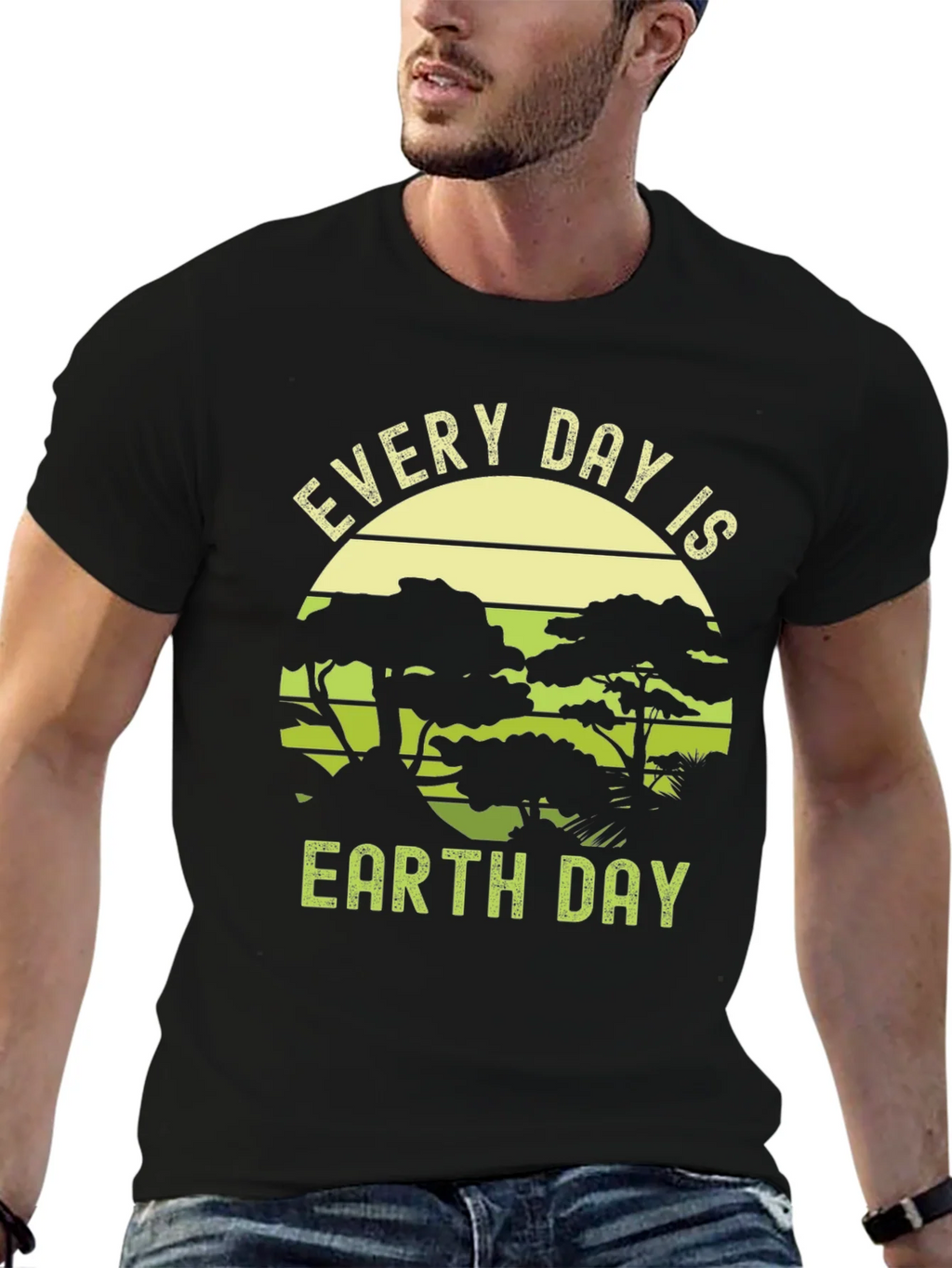 Every Day is Earth Black Graphic Tee product image 9
