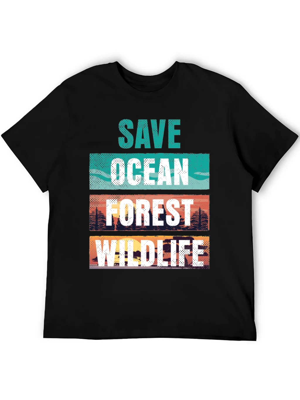 Save Ocean Forest Wildlife Graphic T-Shirt product image 8