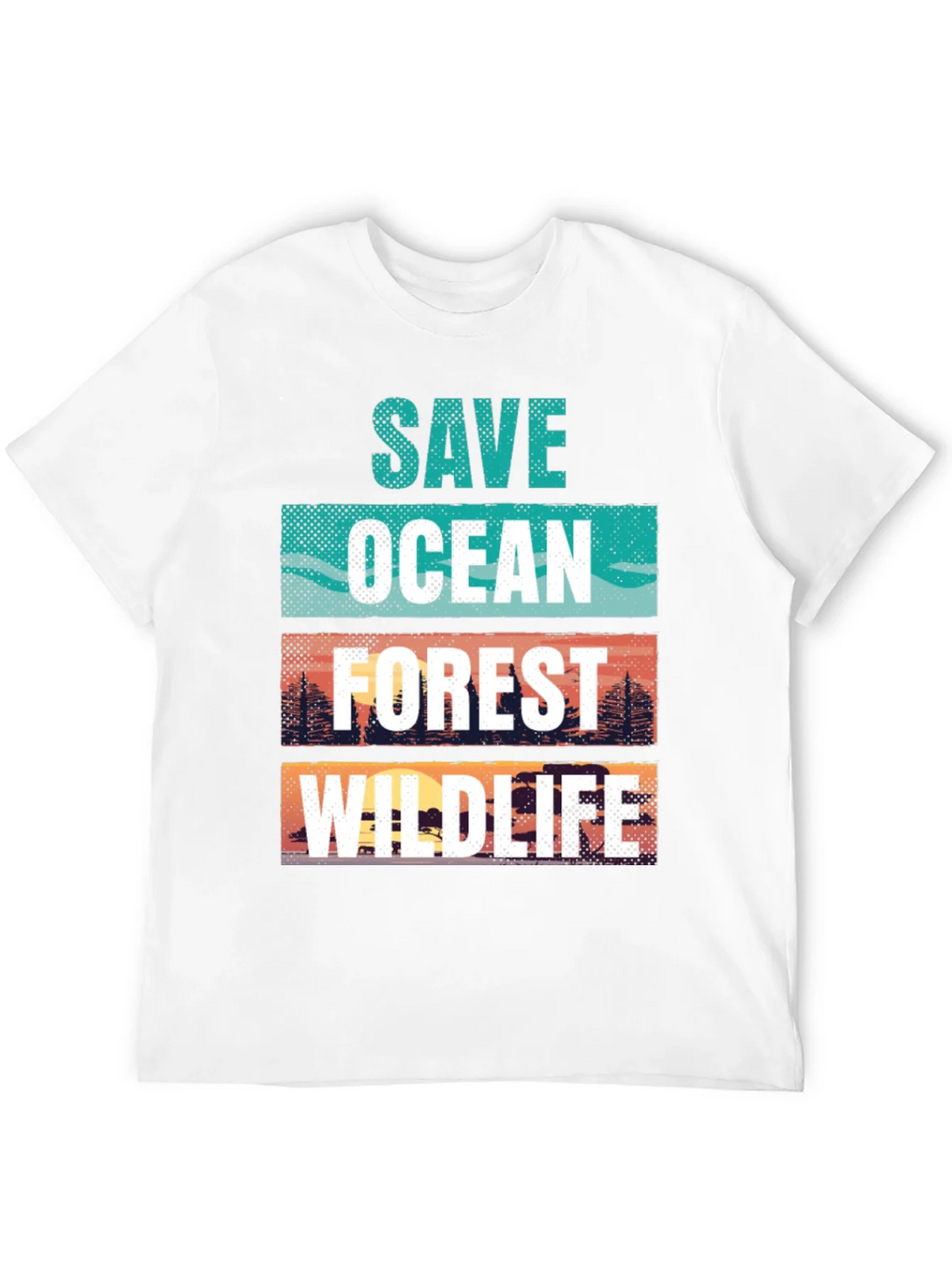 Save Ocean Forest Wildlife Graphic T-Shirt product image 3