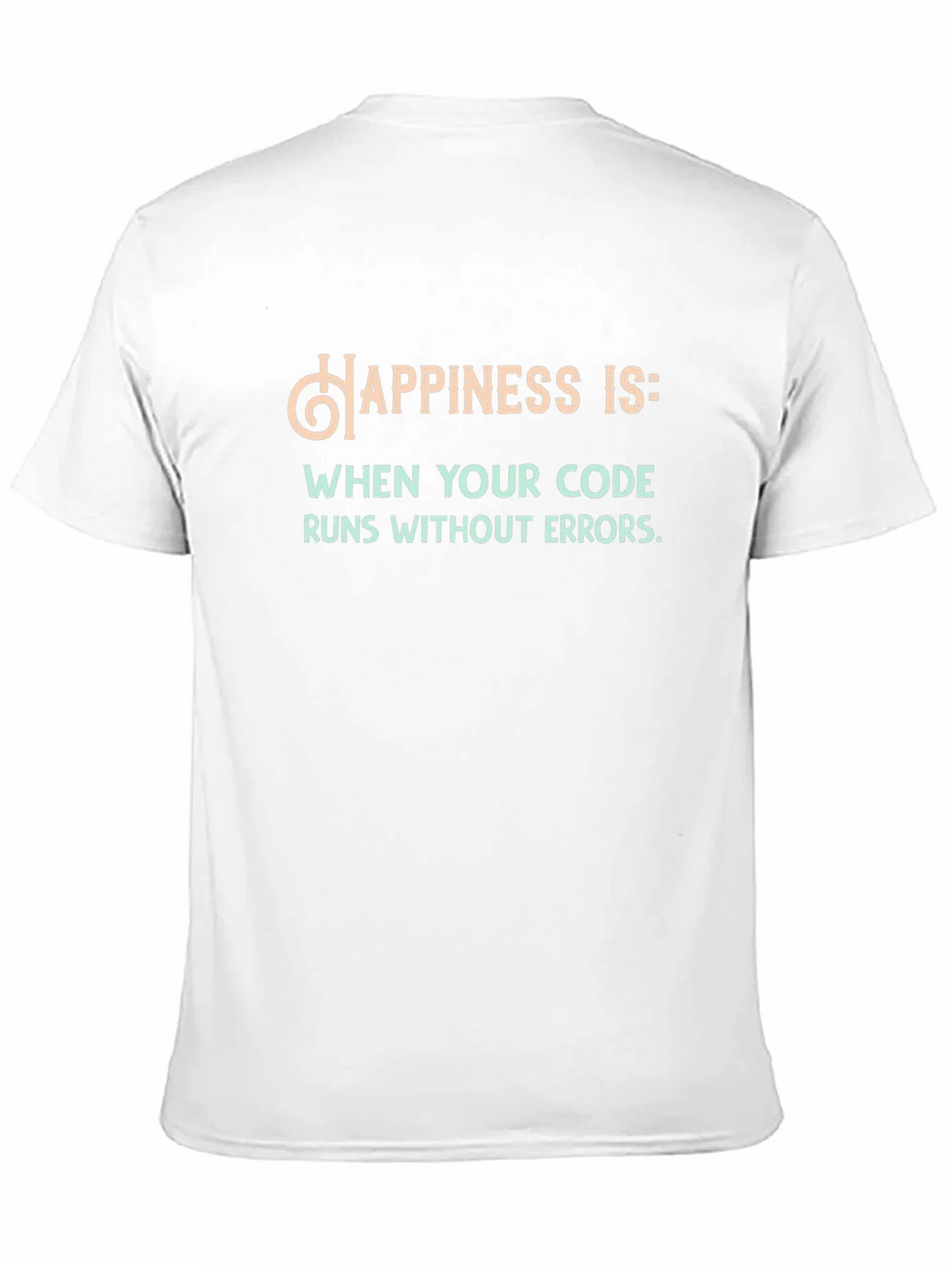Happiness Runs Code T-Shirt - Funny Programmer Tee product image 2