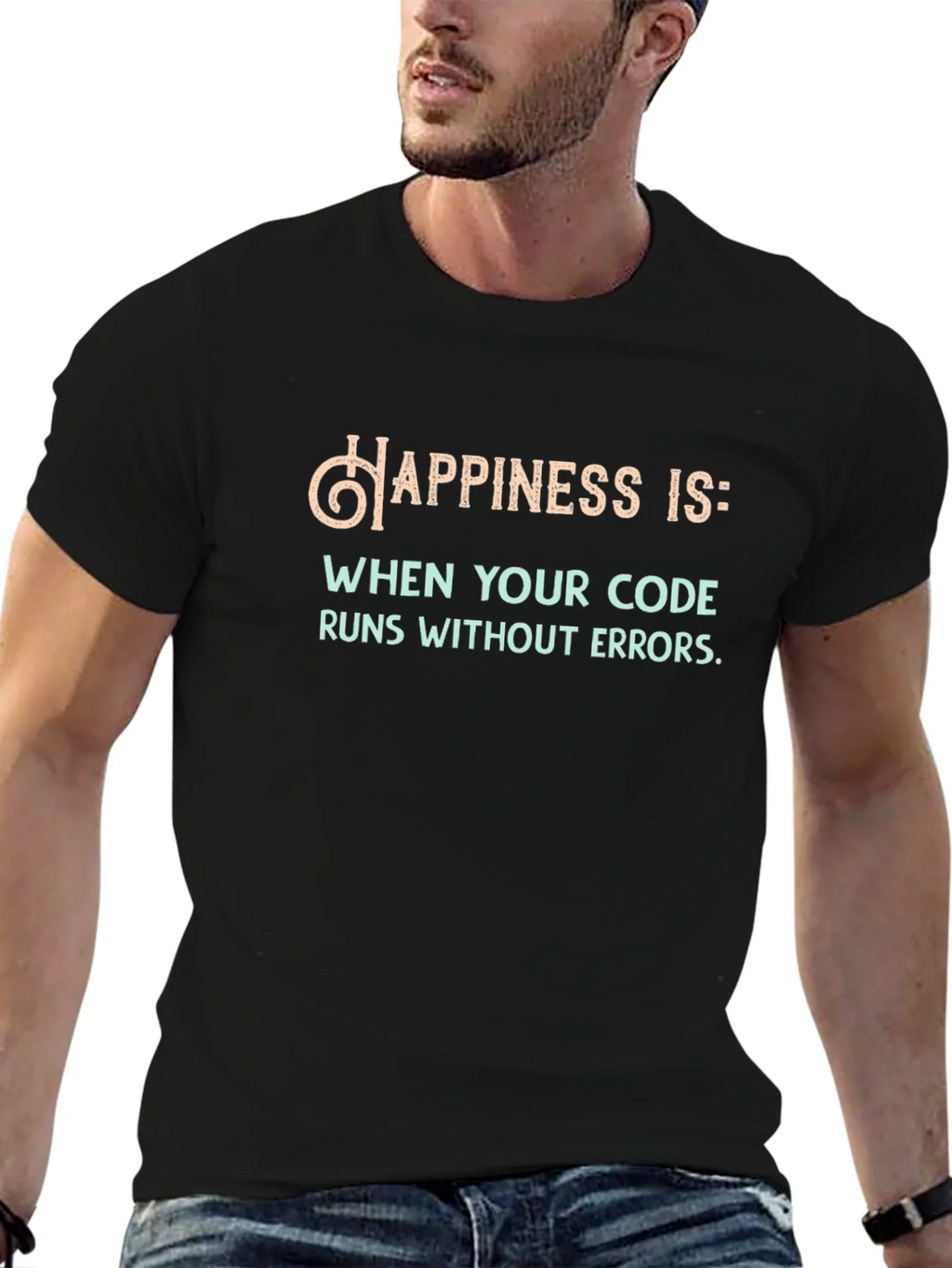 Happiness Runs Code T-Shirt - Funny Programmer Tee product image 9