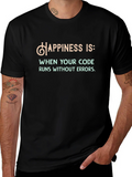 Happiness Runs Code T-Shirt - Funny Programmer Tee product image 1