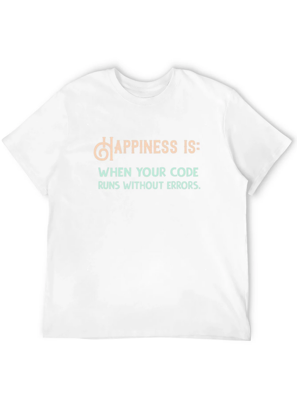 Happiness Runs Code T-Shirt - Funny Programmer Tee product image 3
