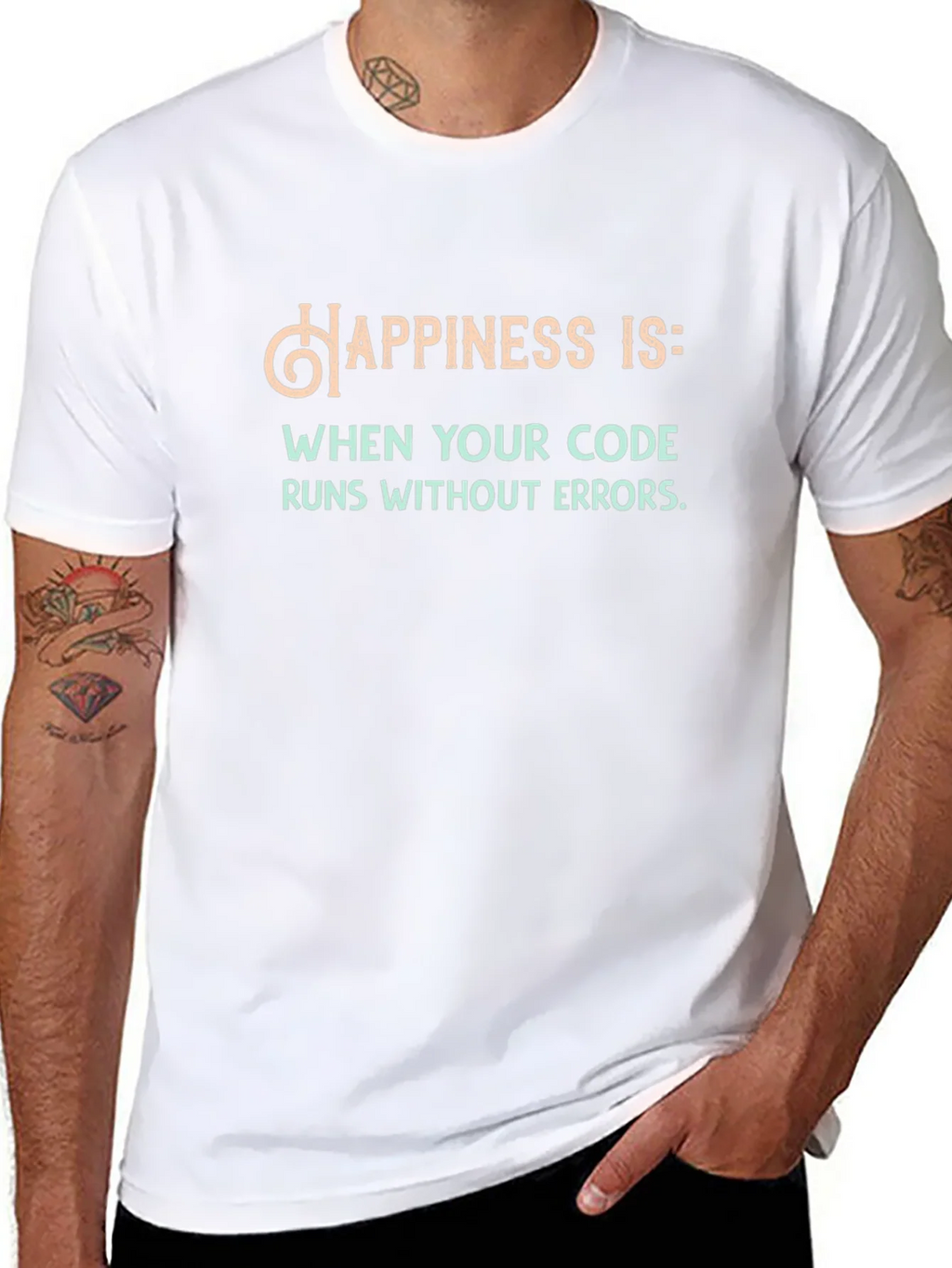Happiness Runs Code T-Shirt - Funny Programmer Tee product image 10