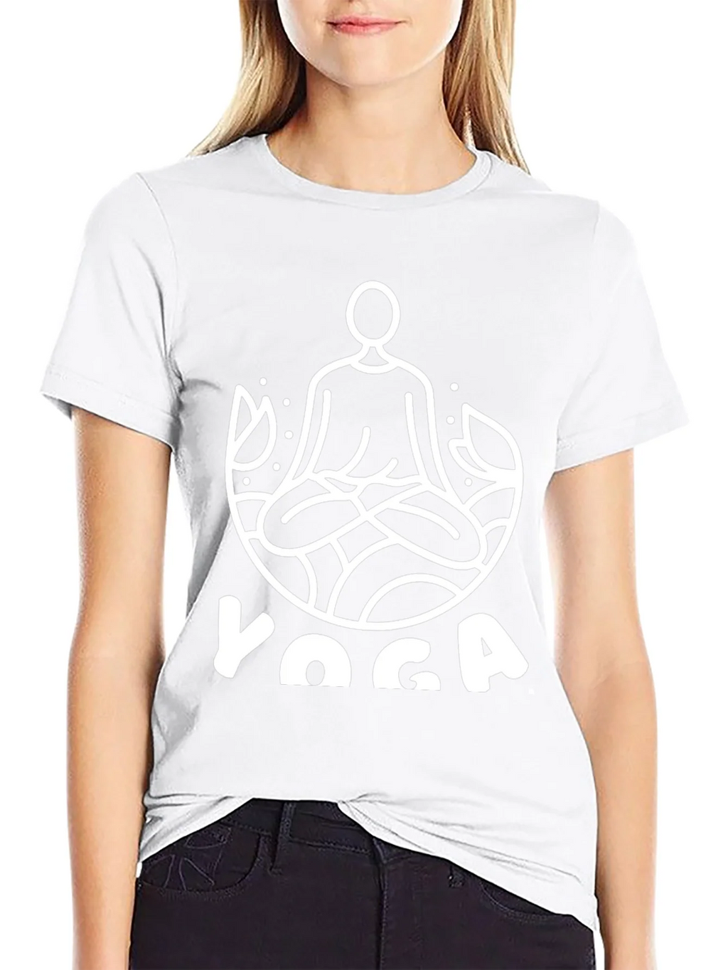 Yoga T-Shirt - Meditating Man Lotus Design product image 11