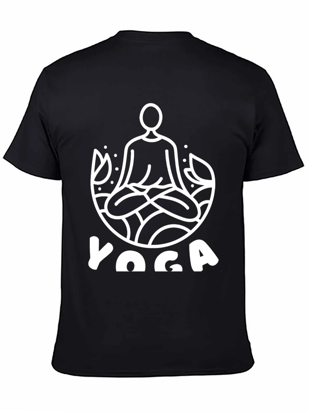 Yoga T-Shirt - Meditating Man Lotus Design product image 7