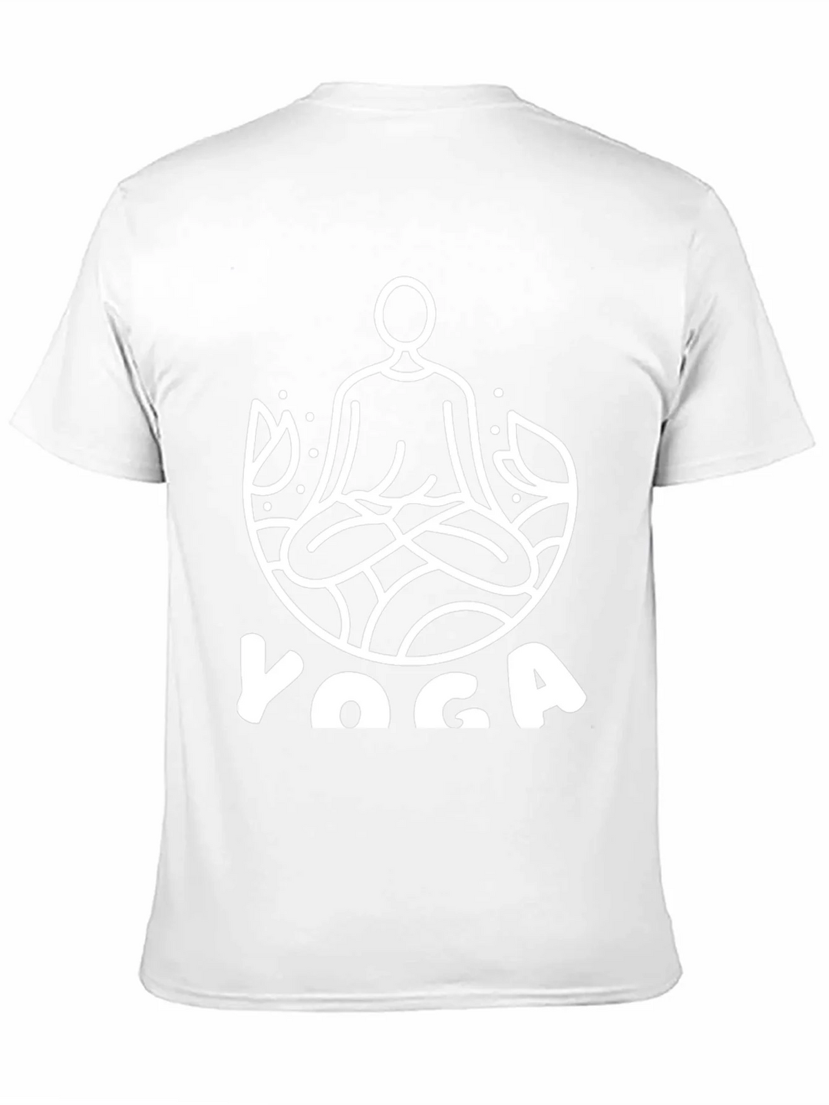 Yoga T-Shirt - Meditating Man Lotus Design product image 2