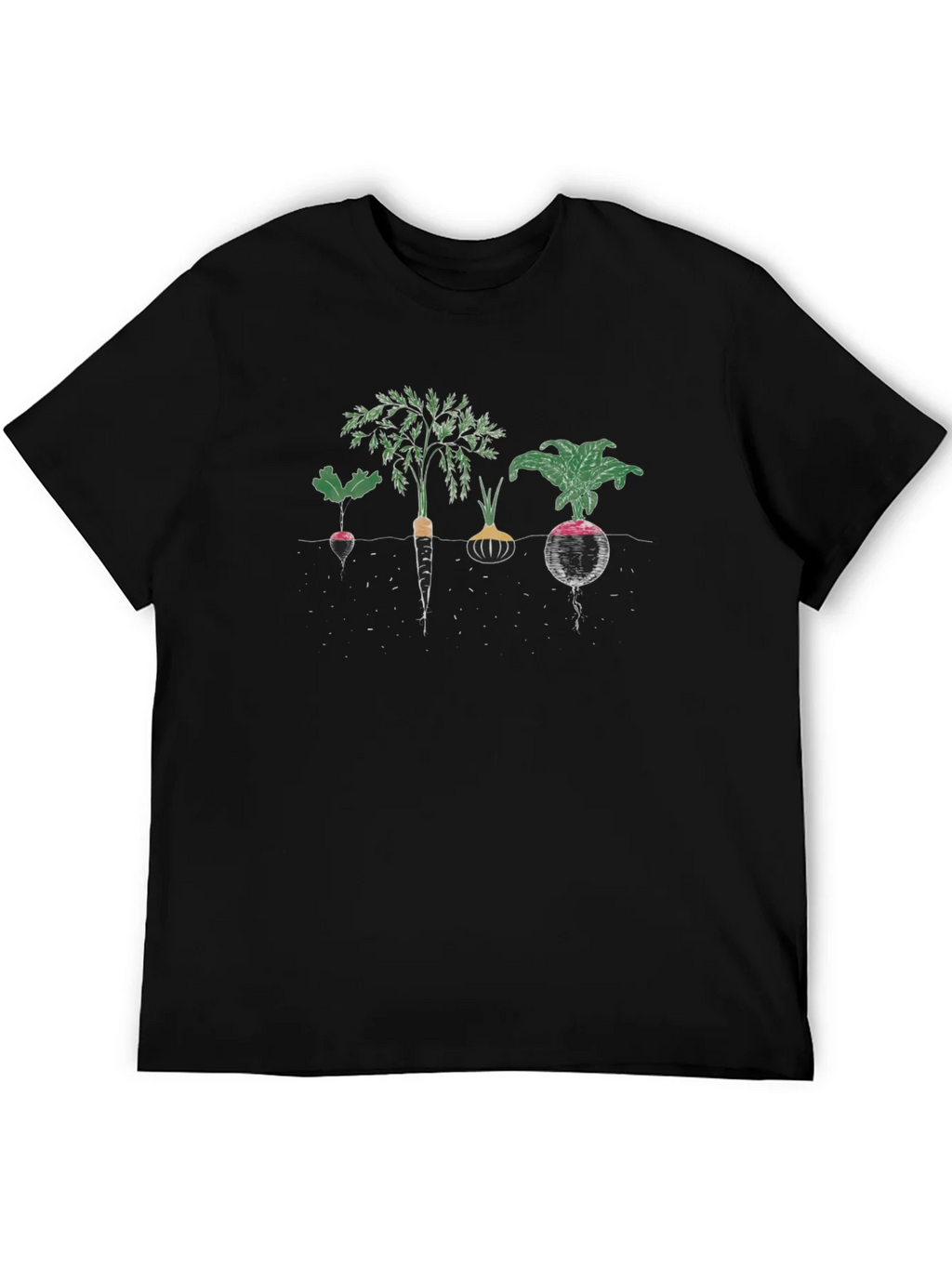 Root Vegetable Graphic Tee - Black Cotton product image 8