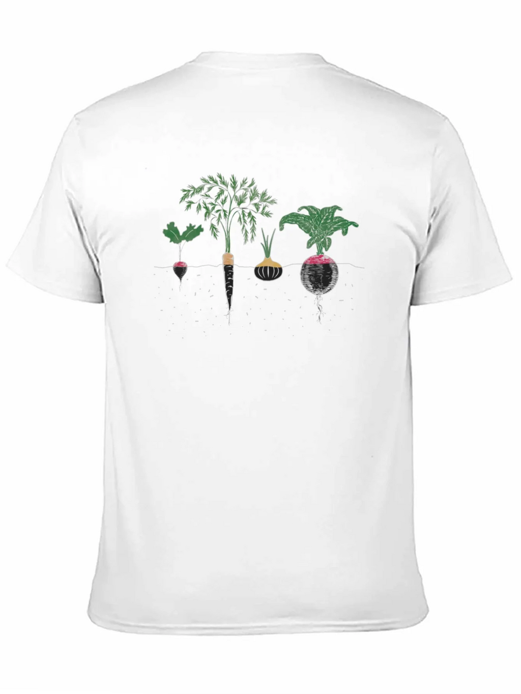 Root Vegetable Graphic Tee - Black Cotton product image 2