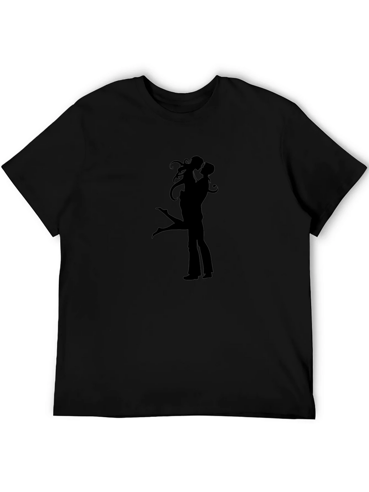 Silhouette Lovers Black Graphic Tee Shirt product image 8