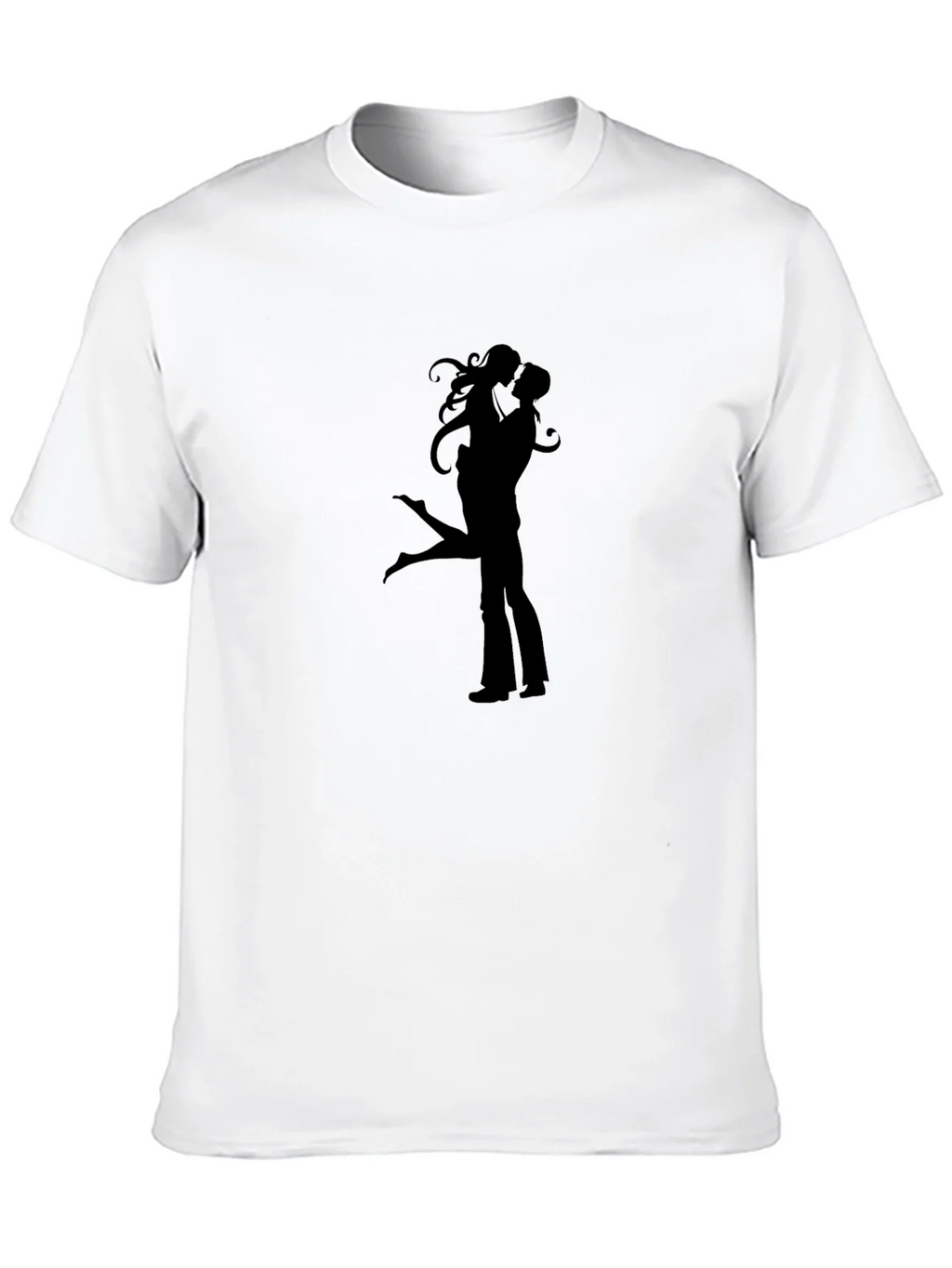 Silhouette Lovers Black Graphic Tee Shirt product image 12