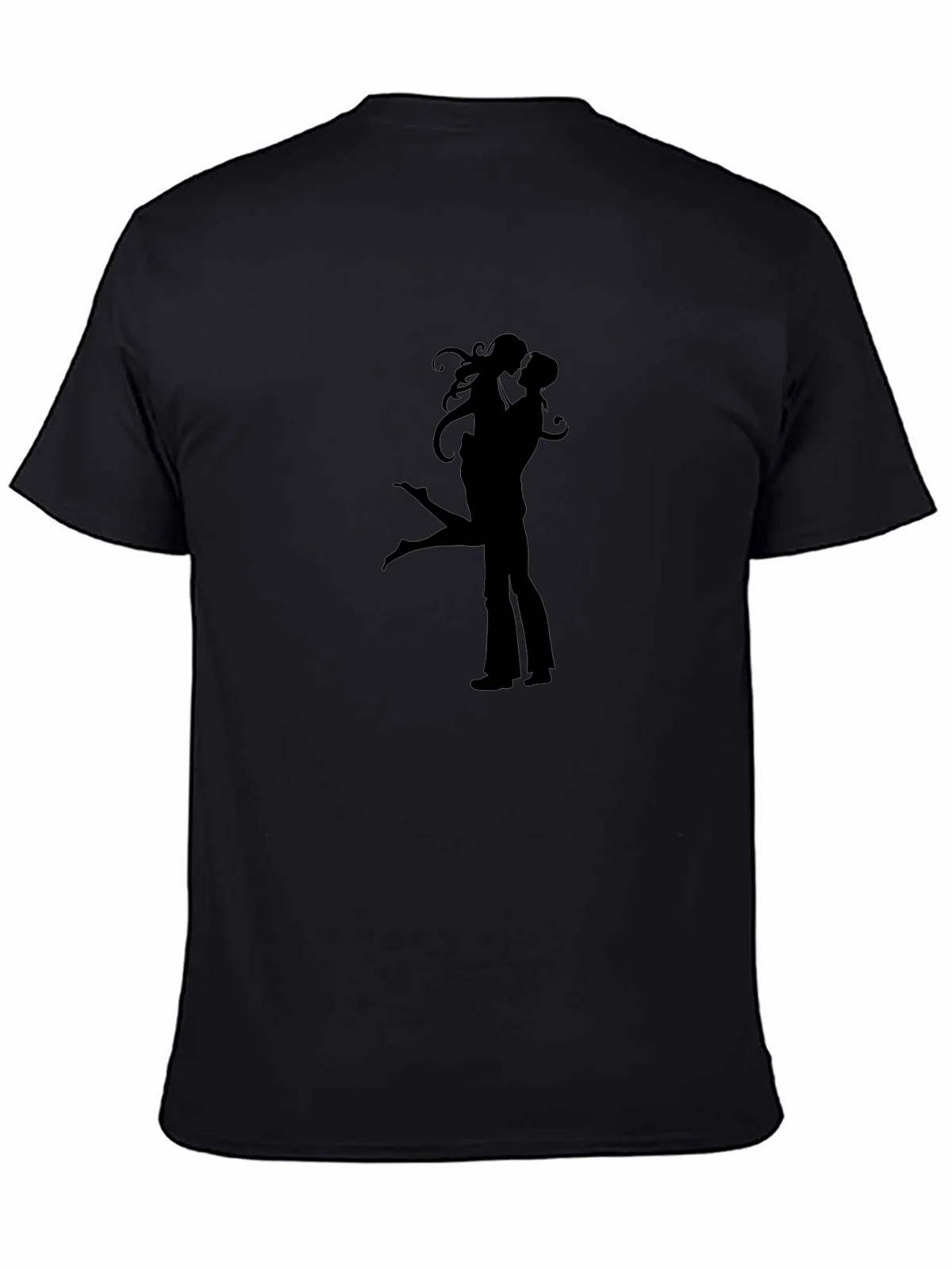 Silhouette Lovers Black Graphic Tee Shirt product image 7