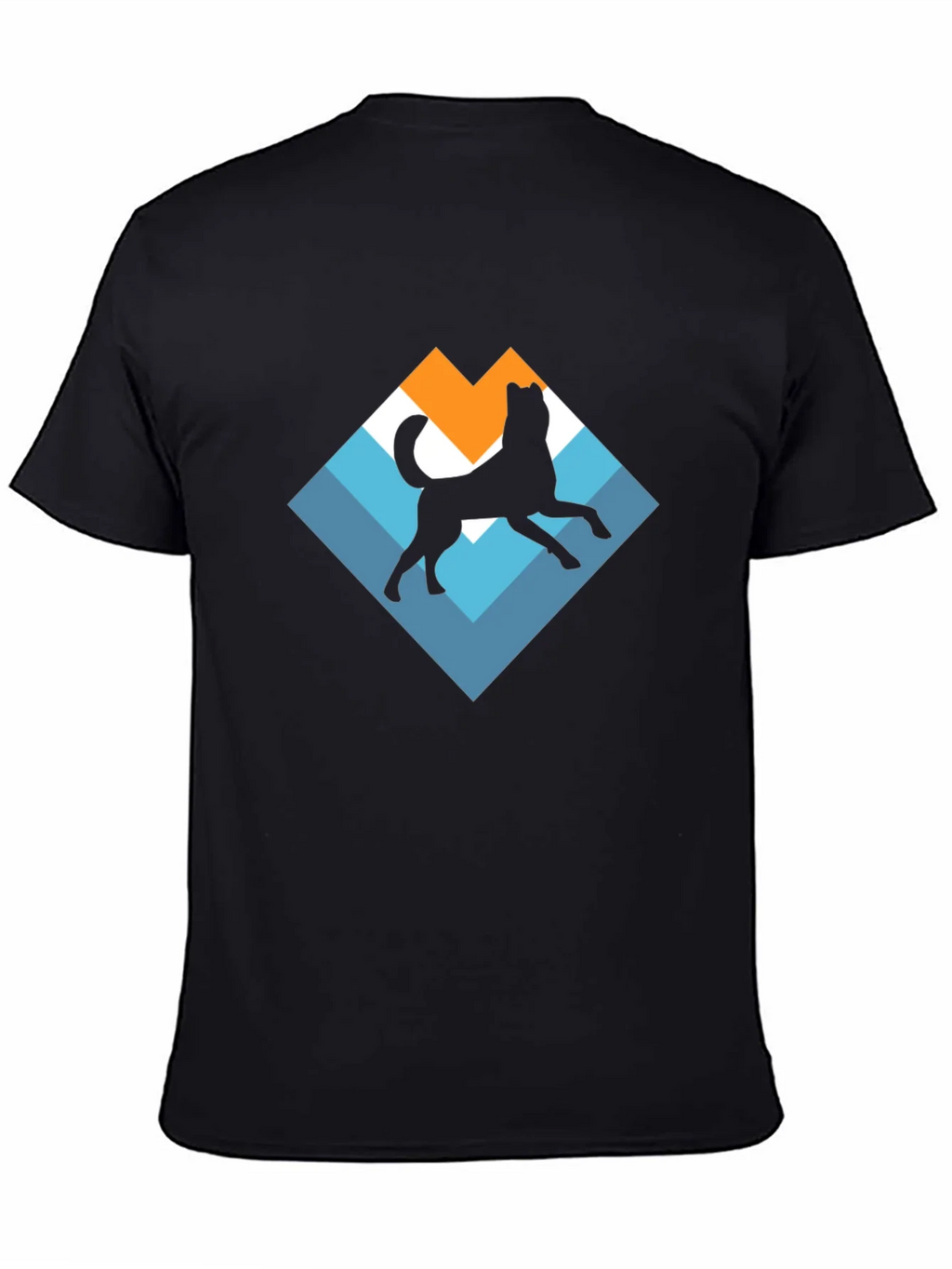 Dog Silhouette Graphic Tee - Black product image 7