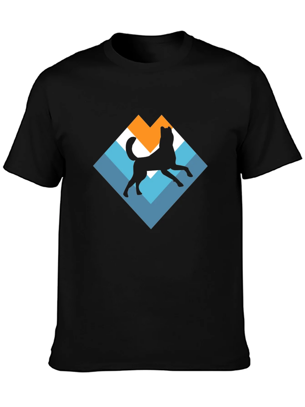 Dog Silhouette Graphic Tee - Black product image 6