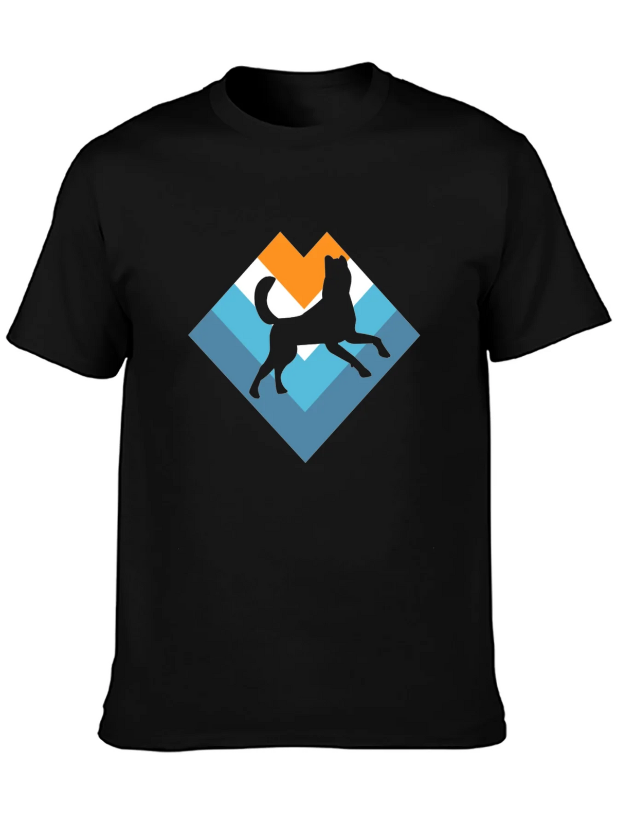Dog Silhouette Graphic Tee - Black product image 6