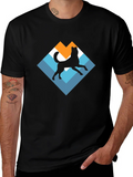 Dog Silhouette Graphic Tee - Black product image 1