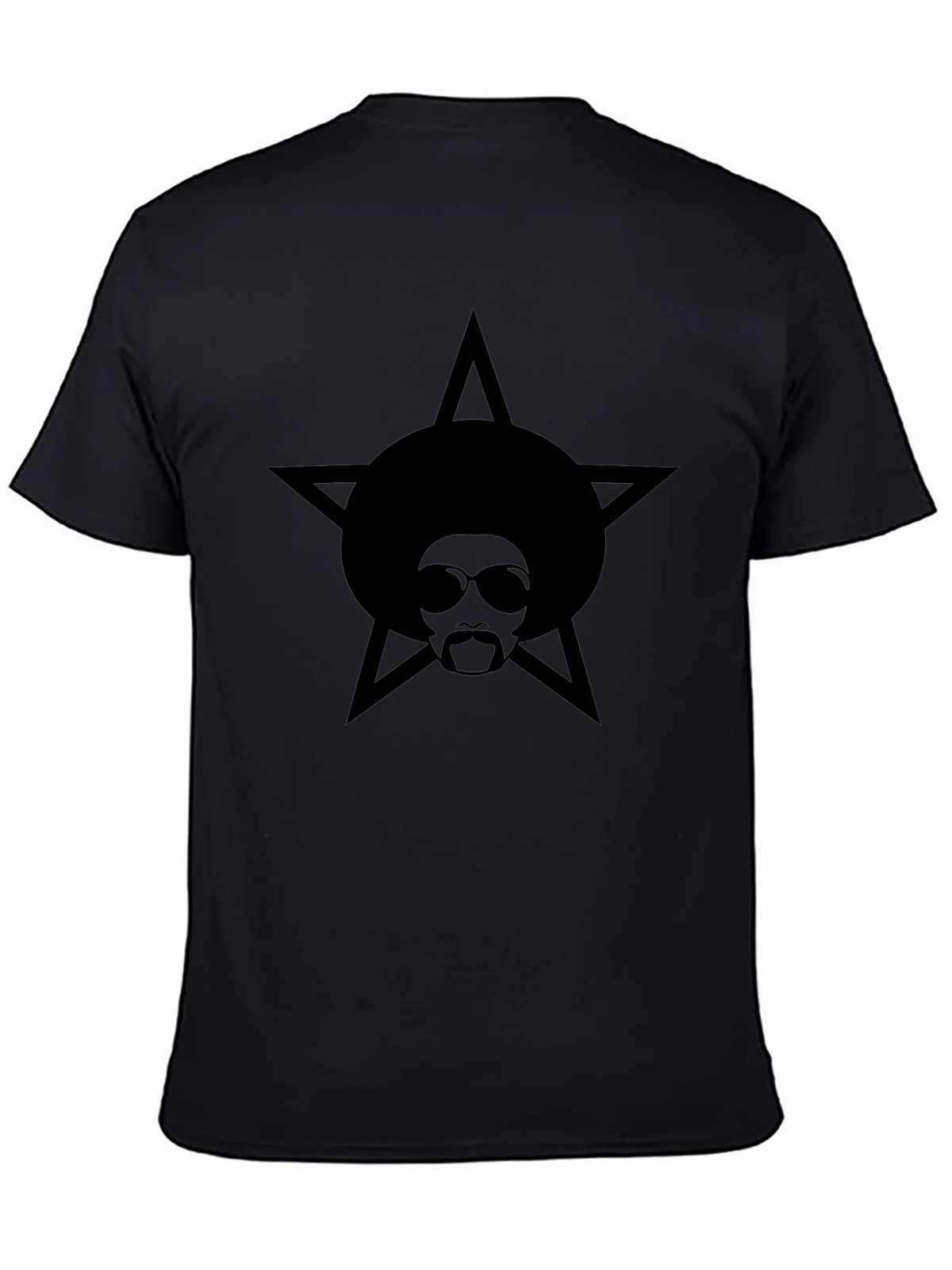 Afro Star Graphic Black T-Shirt product image 7