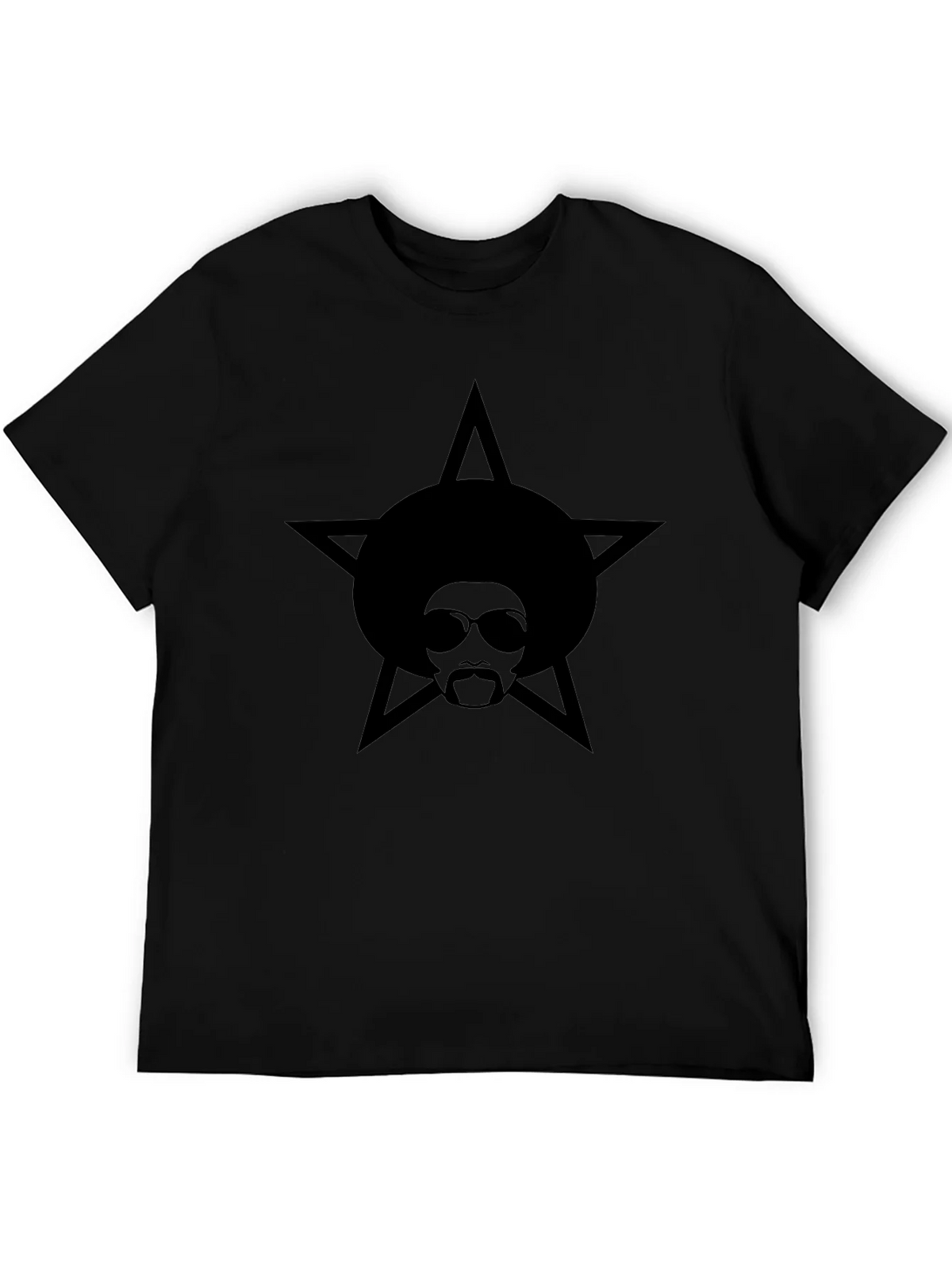 Afro Star Graphic Black T-Shirt product image 8