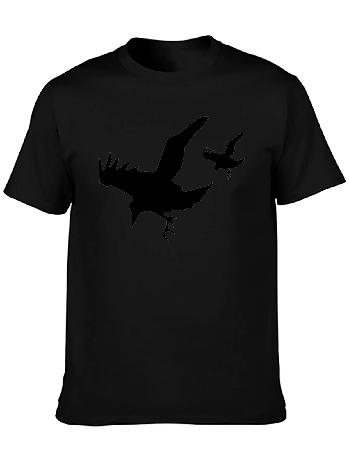 Raven Silhouette T-Shirt - Black Graphic Tee product image 6