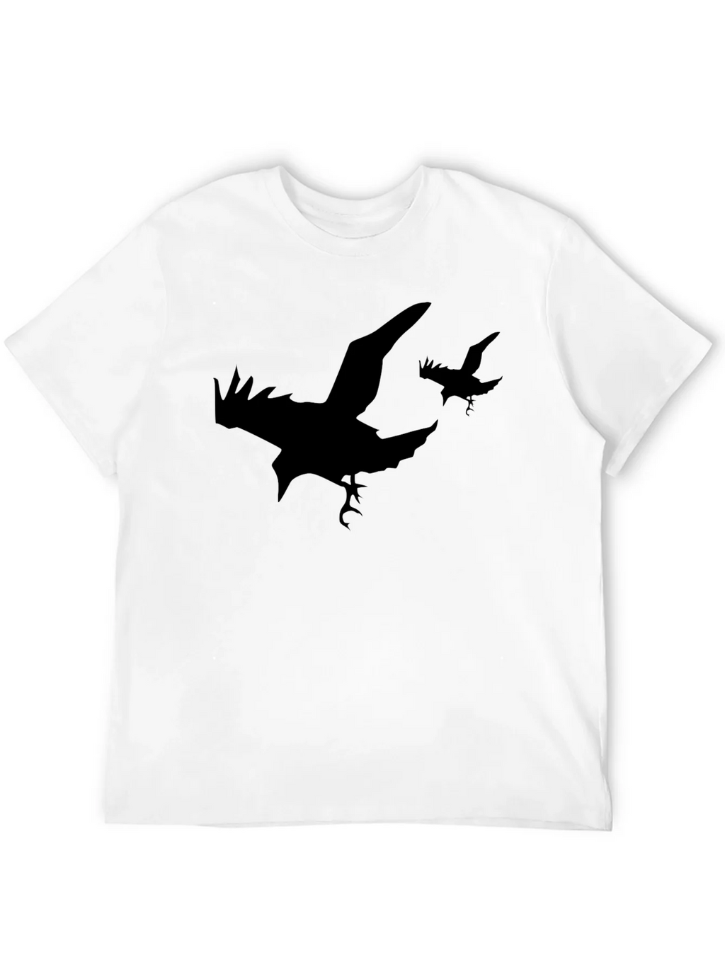 Raven Silhouette T-Shirt - Black Graphic Tee product image 3