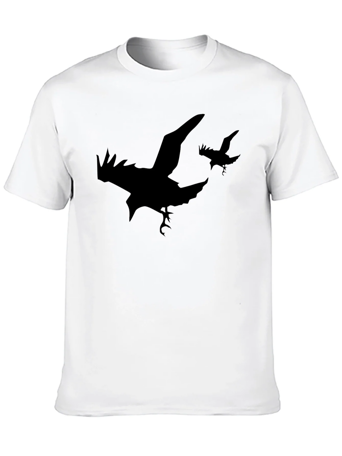 Raven Silhouette T-Shirt - Black Graphic Tee product image 12
