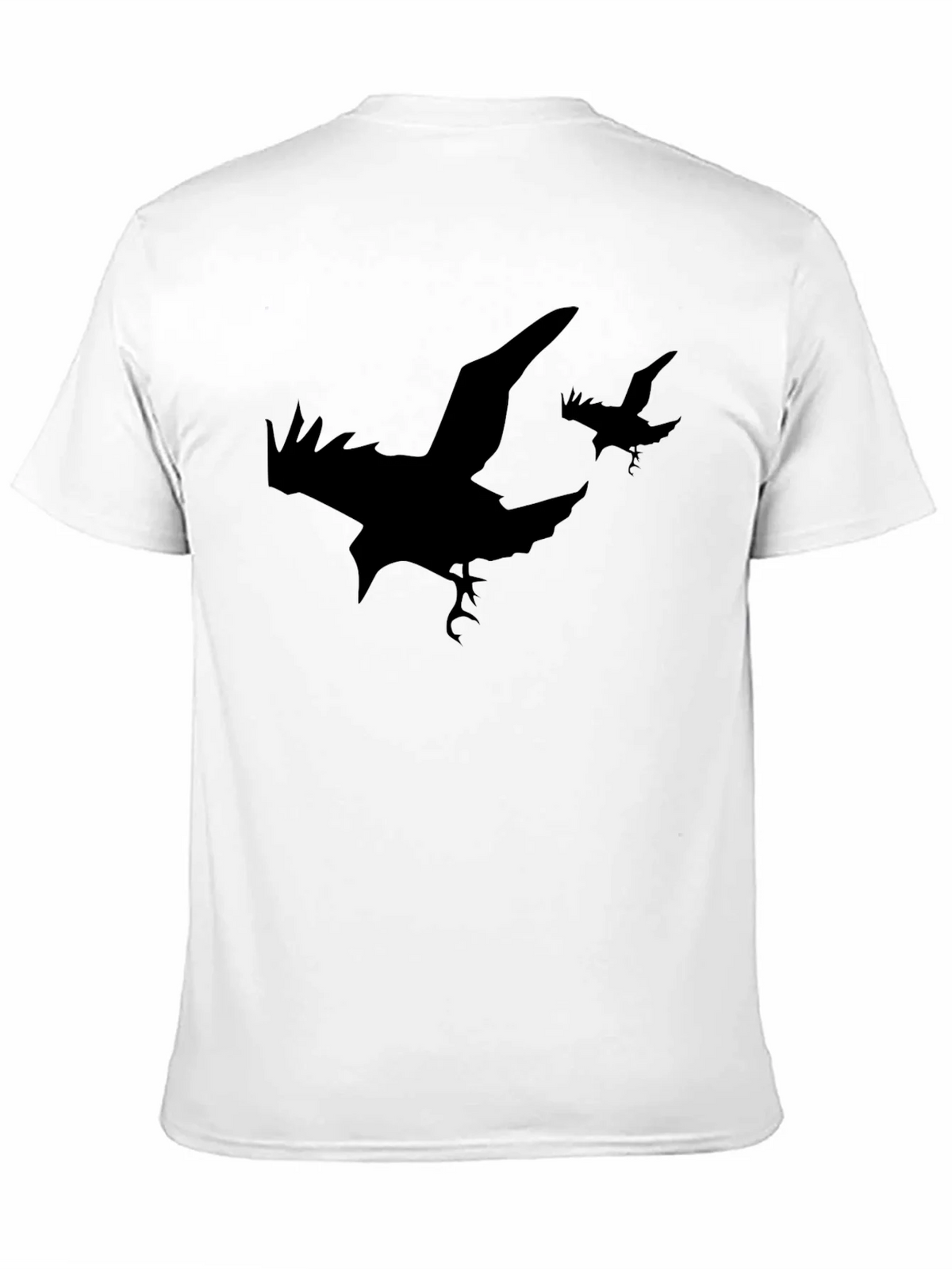 Raven Silhouette T-Shirt - Black Graphic Tee product image 2