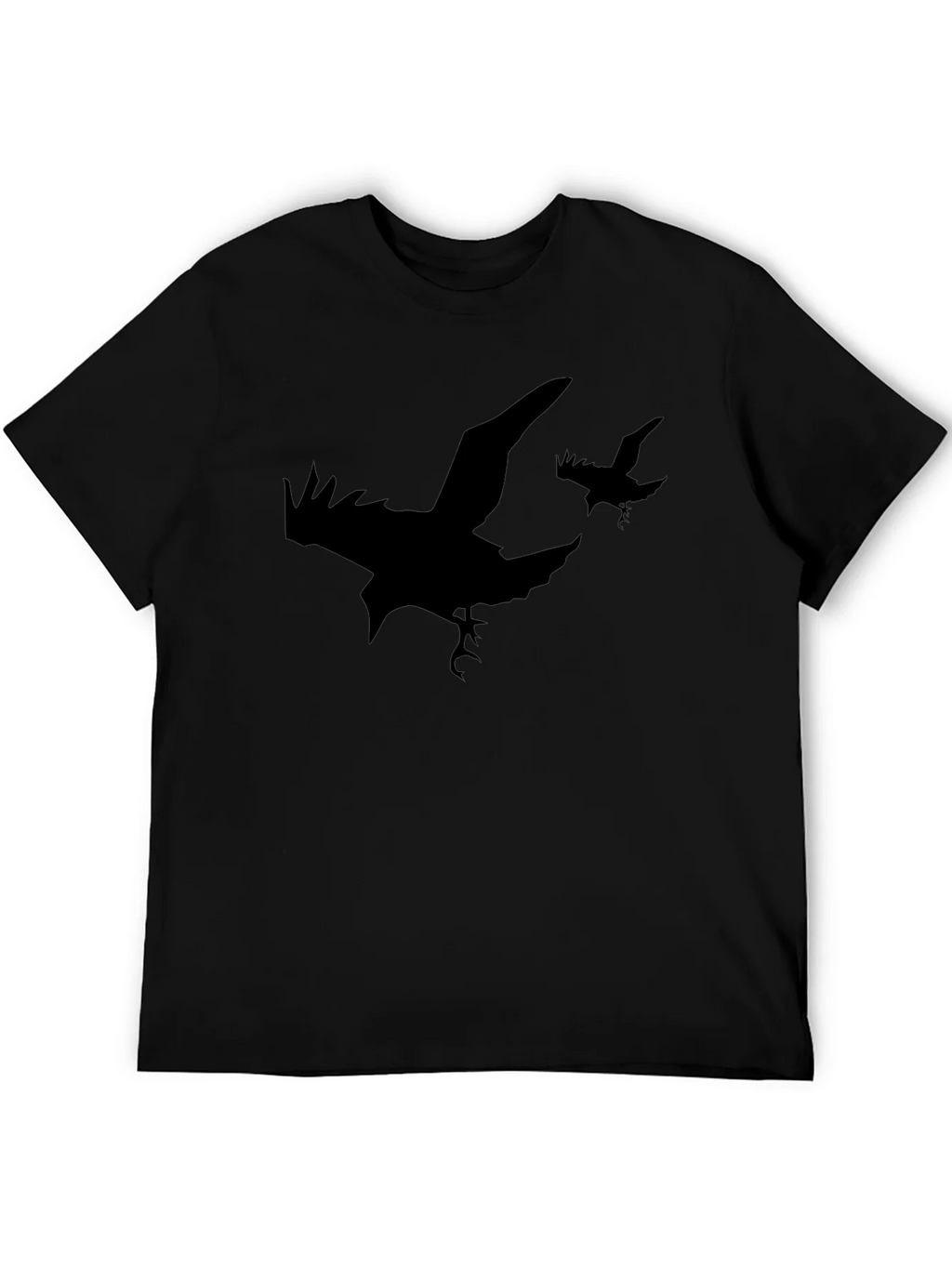Raven Silhouette T-Shirt - Black Graphic Tee product image 8