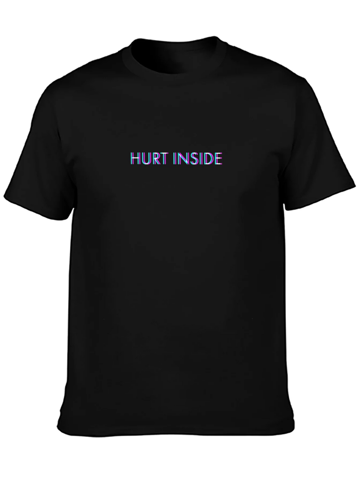 Hurt Inside Graphic Print Crewneck T-Shirt product image 6