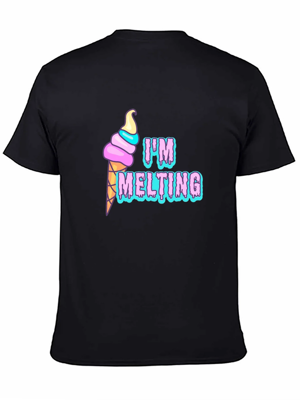 Im Melting Graphic T-Shirt - Black Tee product image 7