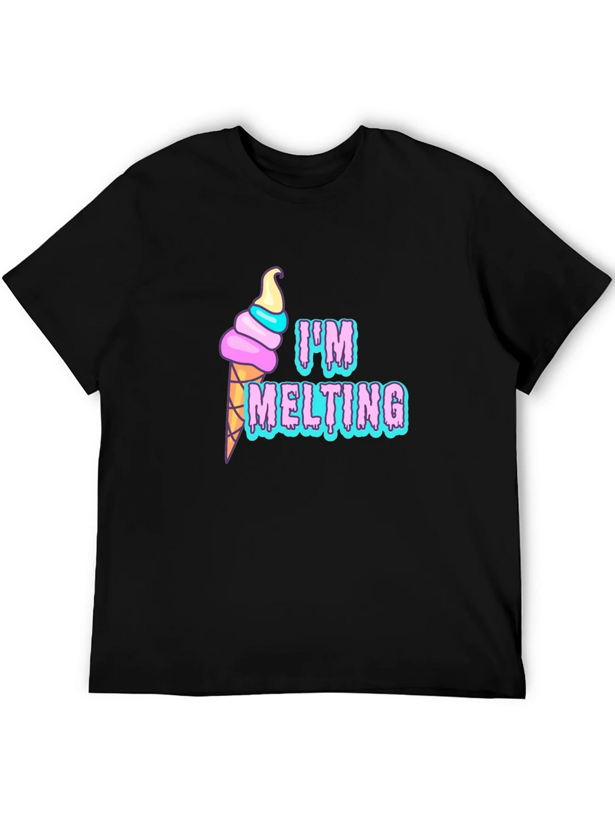 Im Melting Graphic T-Shirt - Black Tee product image 8