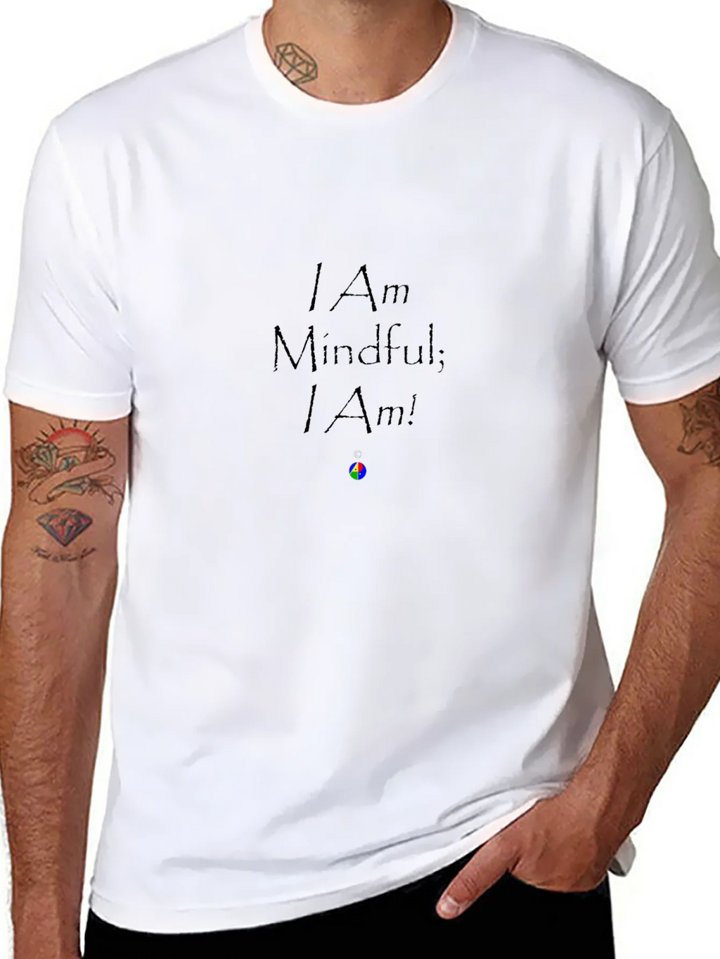 Mindful I Am T-Shirt - Black product image 10