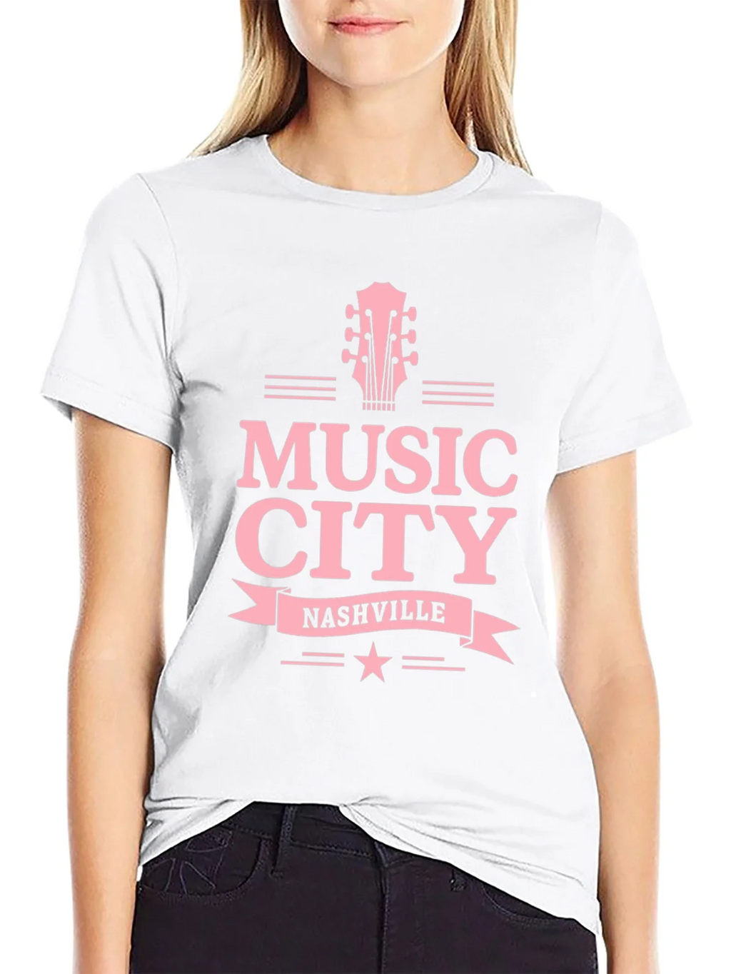 Music City Nashville Guitar Graphic Tee product image 11