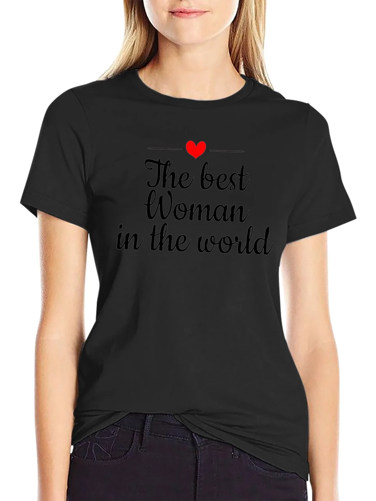 Best Woman in the World Tee - Soft Cotton Comfort product image 5