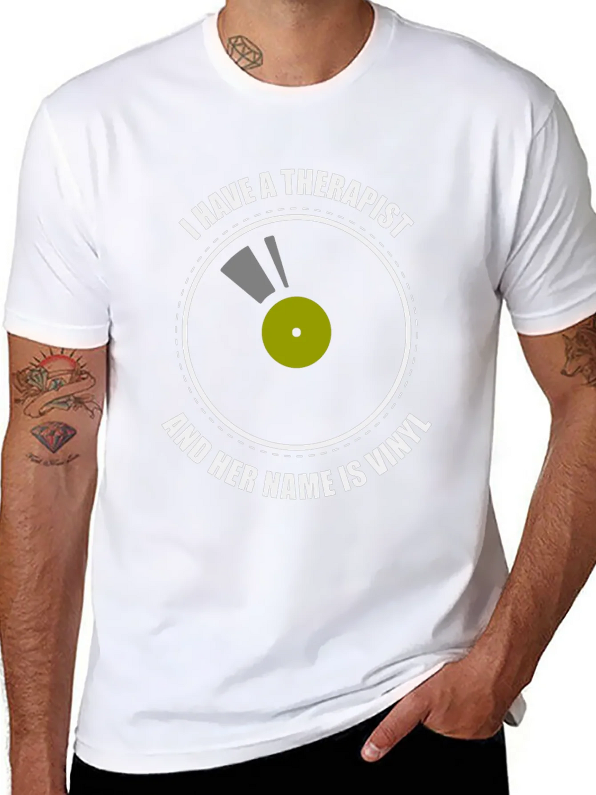 Vinyl Therapist T-Shirt: Music Lovers Comfort Tee product image 10