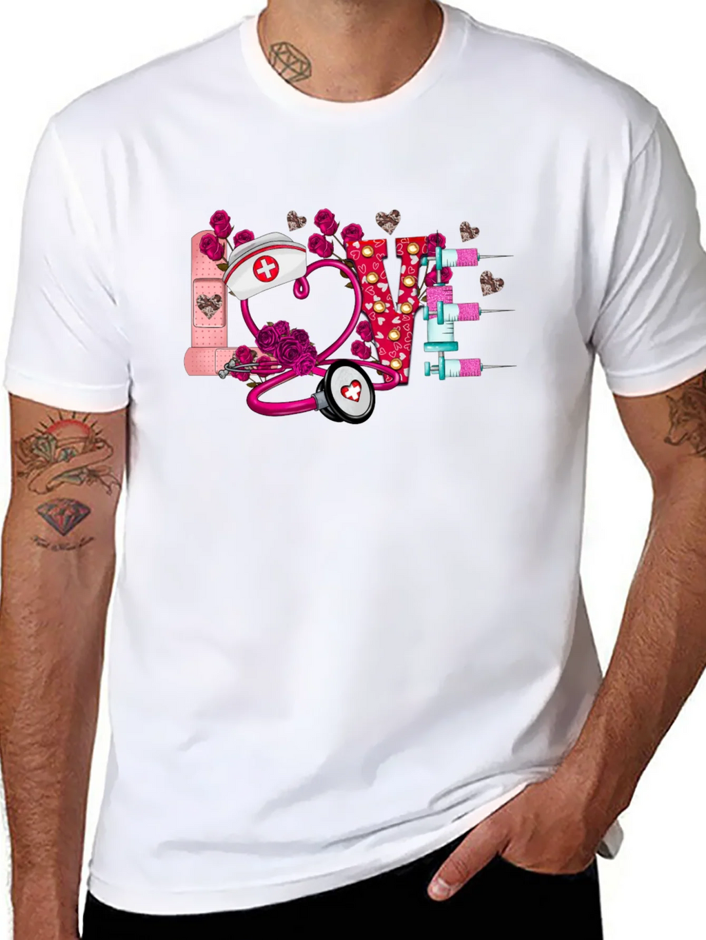 Nurse Love T-Shirt - Perfect for Healthcare Professionals product image 10