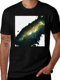 Galaxy Graphic T-Shirt - Black Cotton Blend product image 1