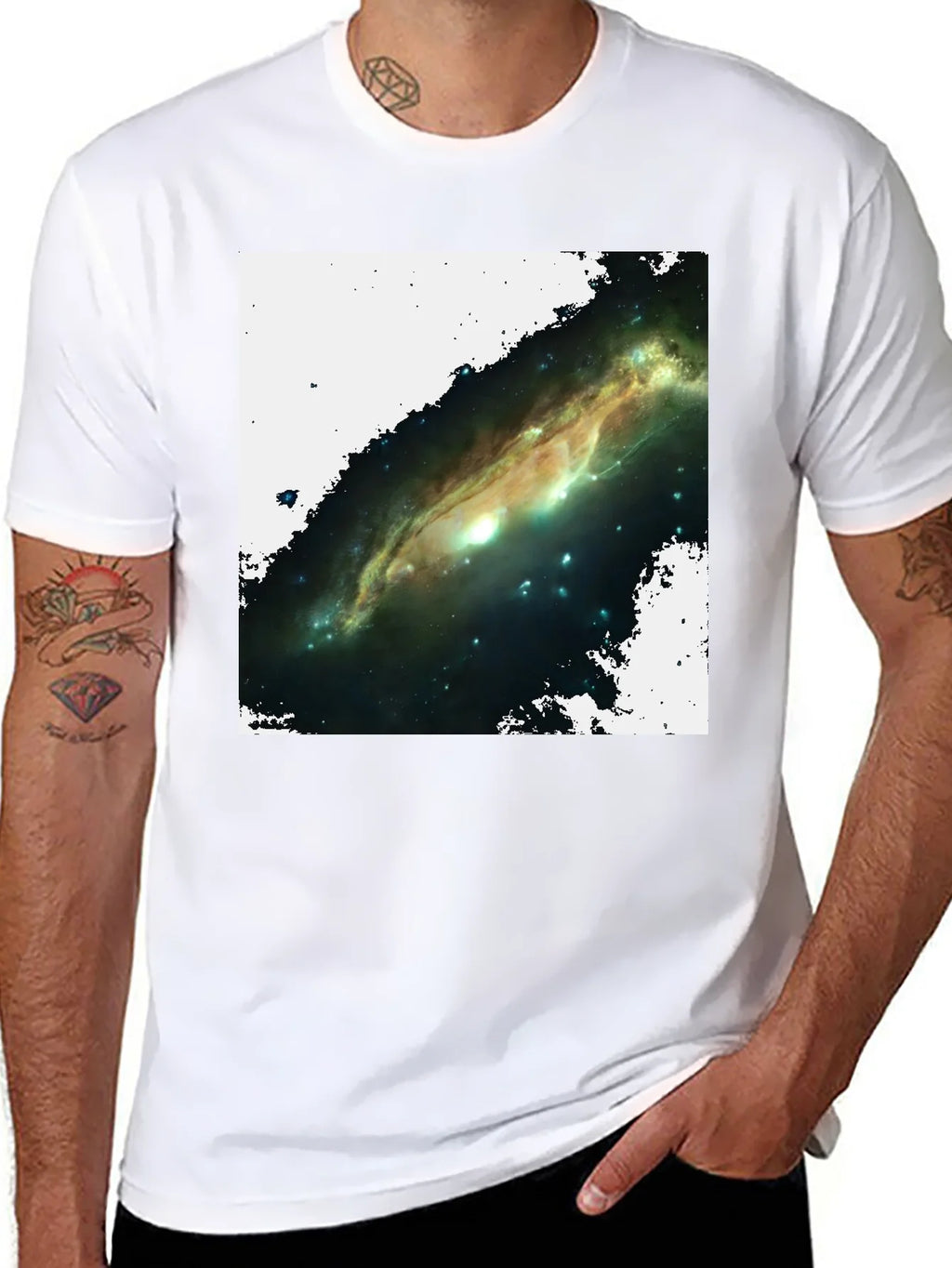 Galaxy Graphic T-Shirt - Black Cotton Blend product image 10