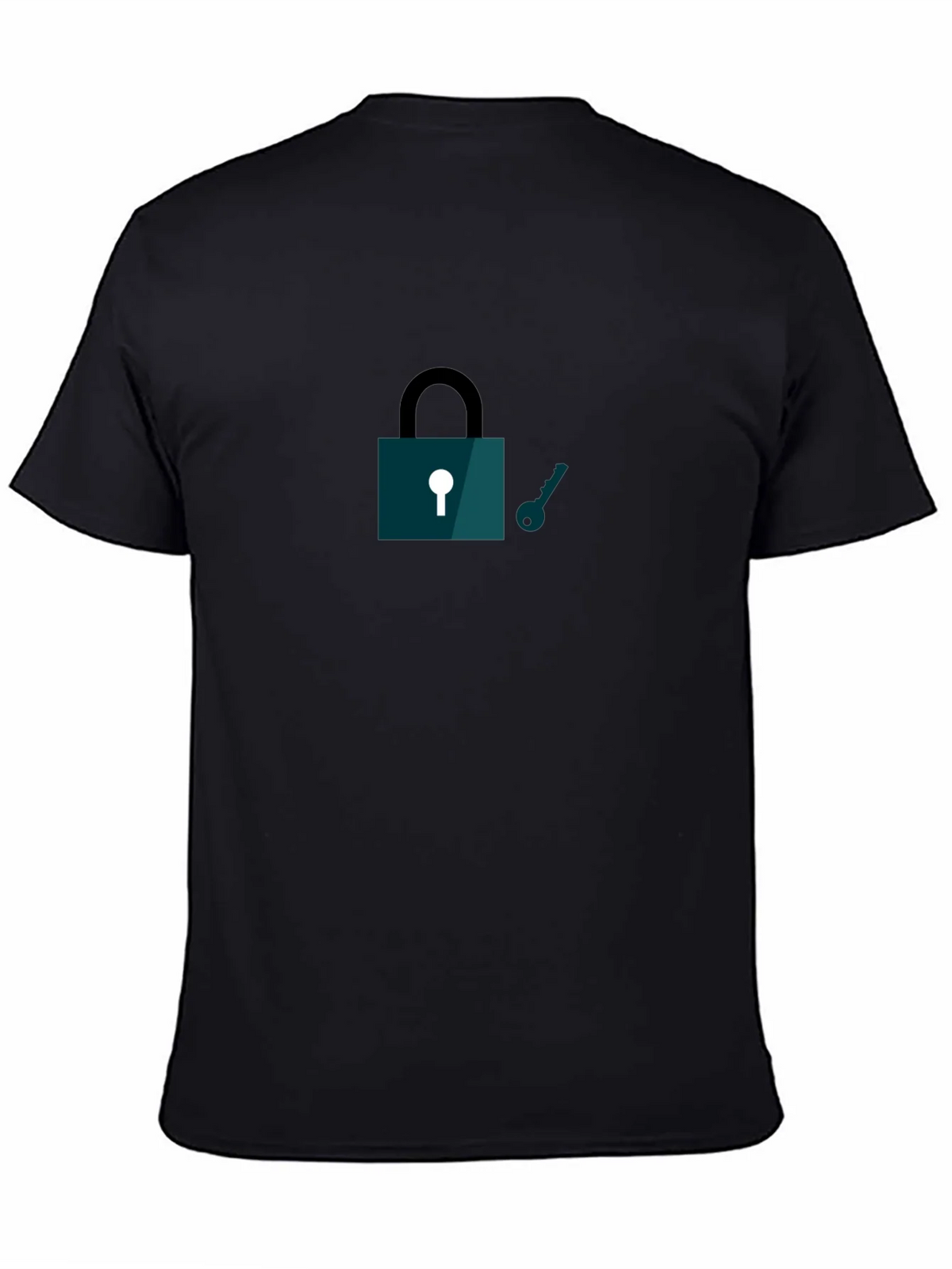 Lock and Key Graphic T-Shirt - Black product image 7