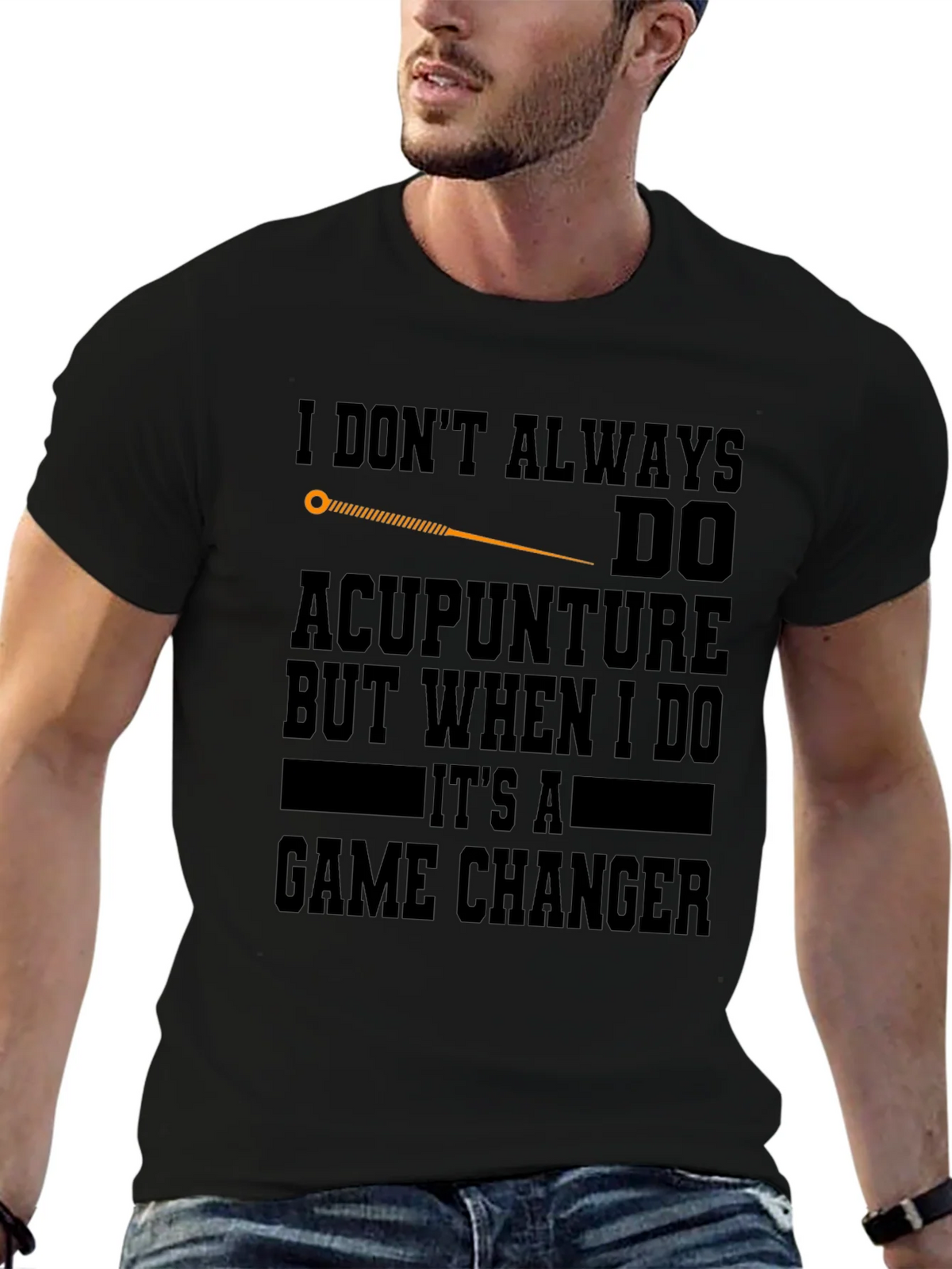 Acupuncture Game Changer Black T-Shirt product image 9