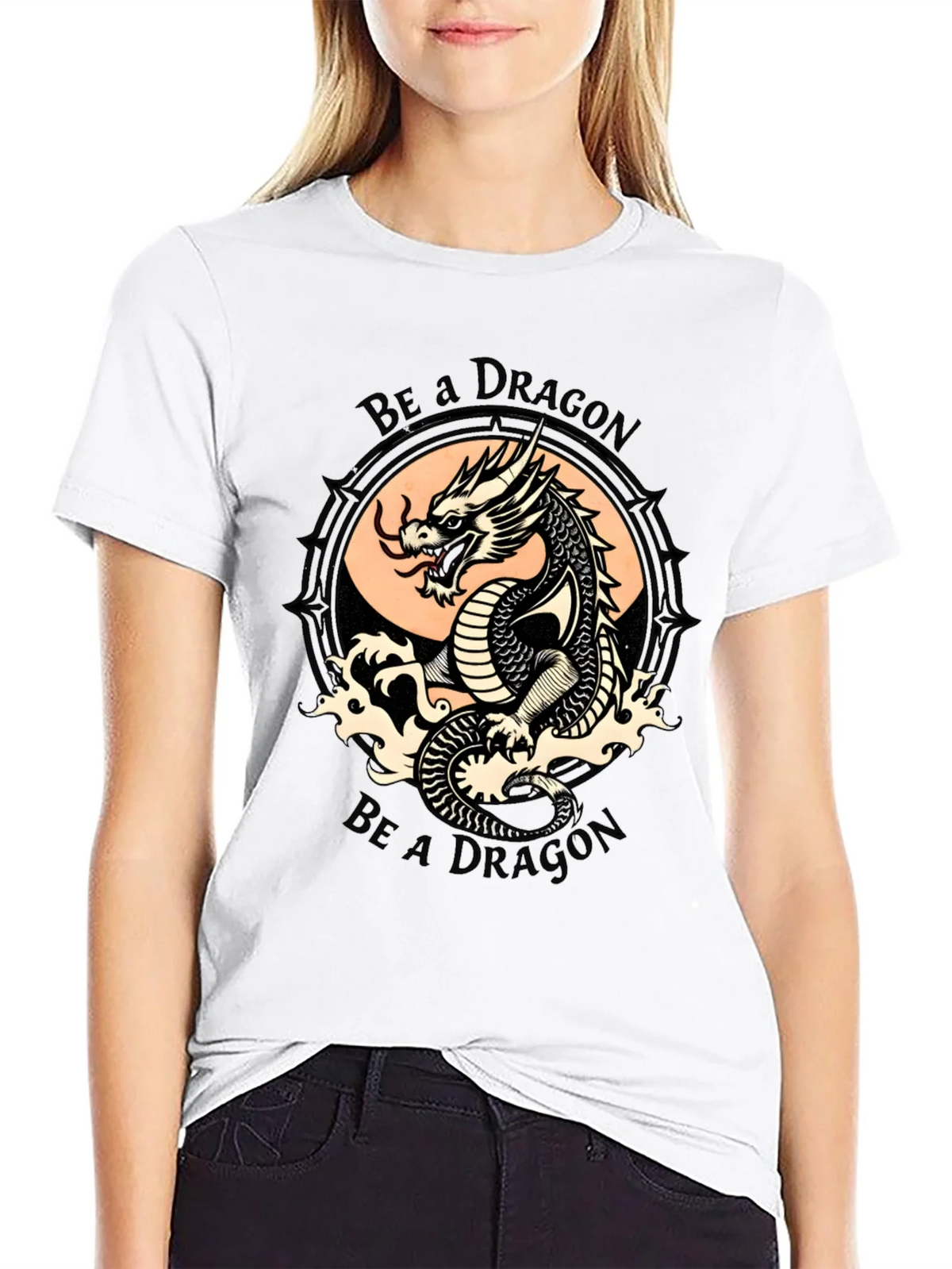 Be a Dragon Graphic Tee - Stylish Black T-Shirt product image 11