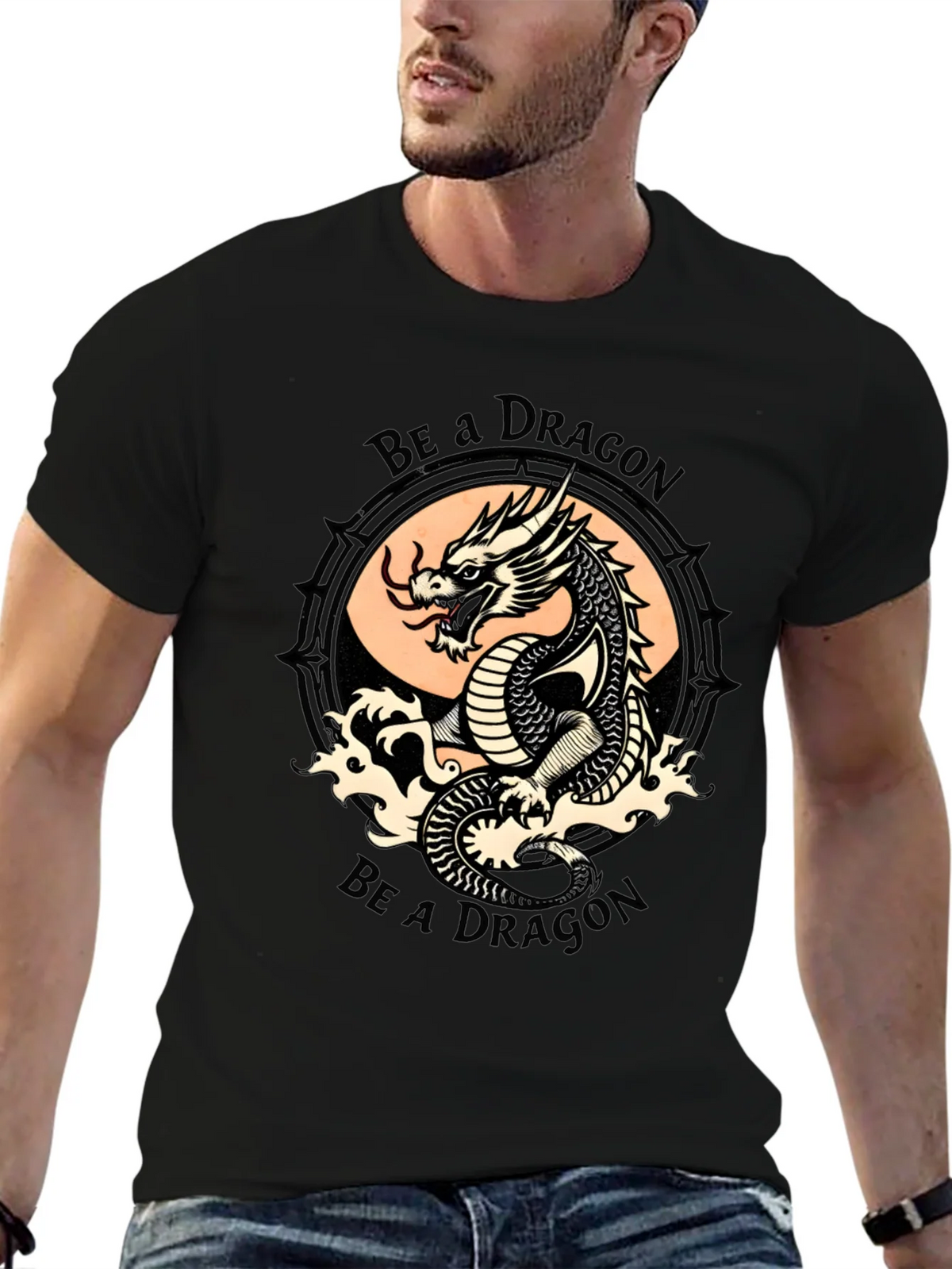 Be a Dragon Graphic Tee - Stylish Black T-Shirt product image 9