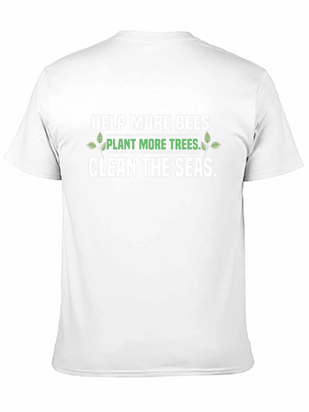 Eco-Friendly Graphic T-Shirt: Save the Bees Plant Trees product image 2