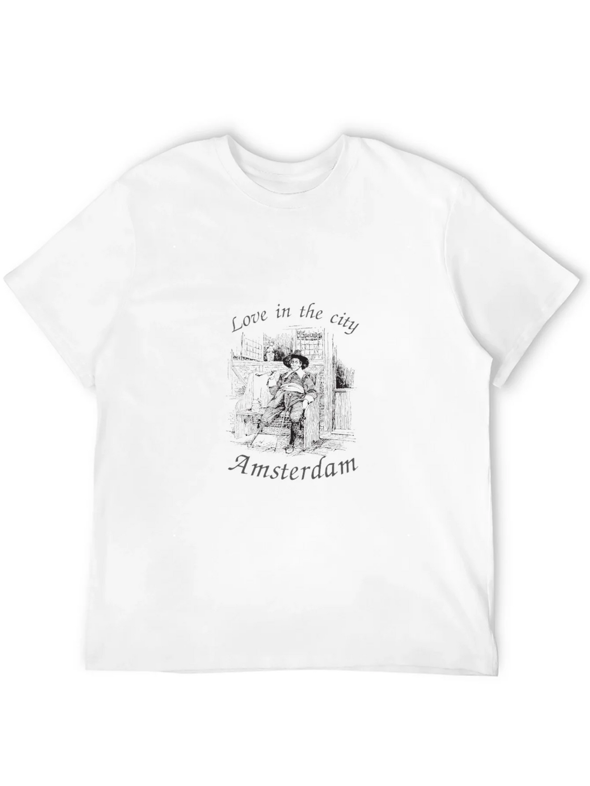 Love in the City Amsterdam Black T-Shirt product image 3