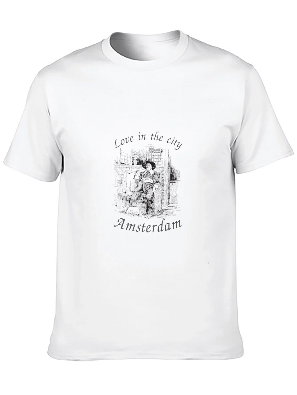 Love in the City Amsterdam Black T-Shirt product image 12