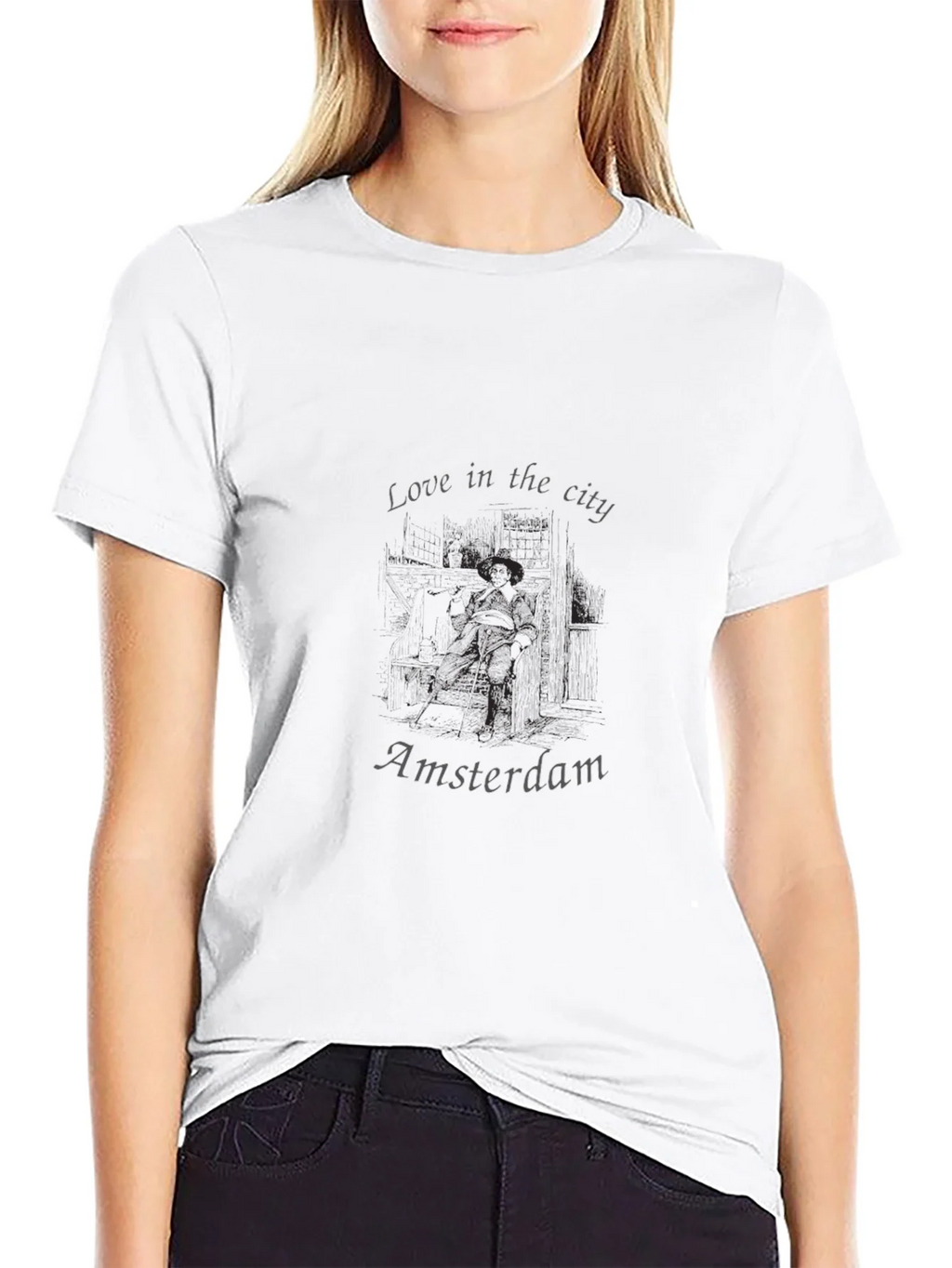 Love in the City Amsterdam Black T-Shirt product image 11