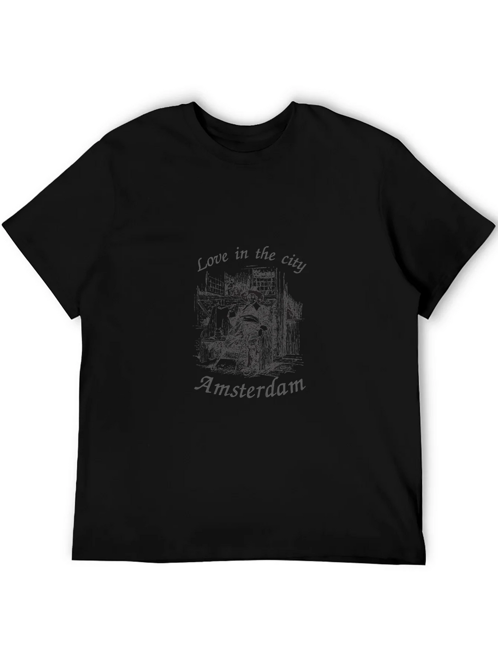 Love in the City Amsterdam Black T-Shirt product image 8