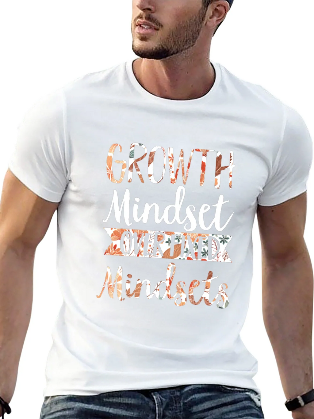 Growth Mindset Graphic T-Shirt Motivational Tee product image 4