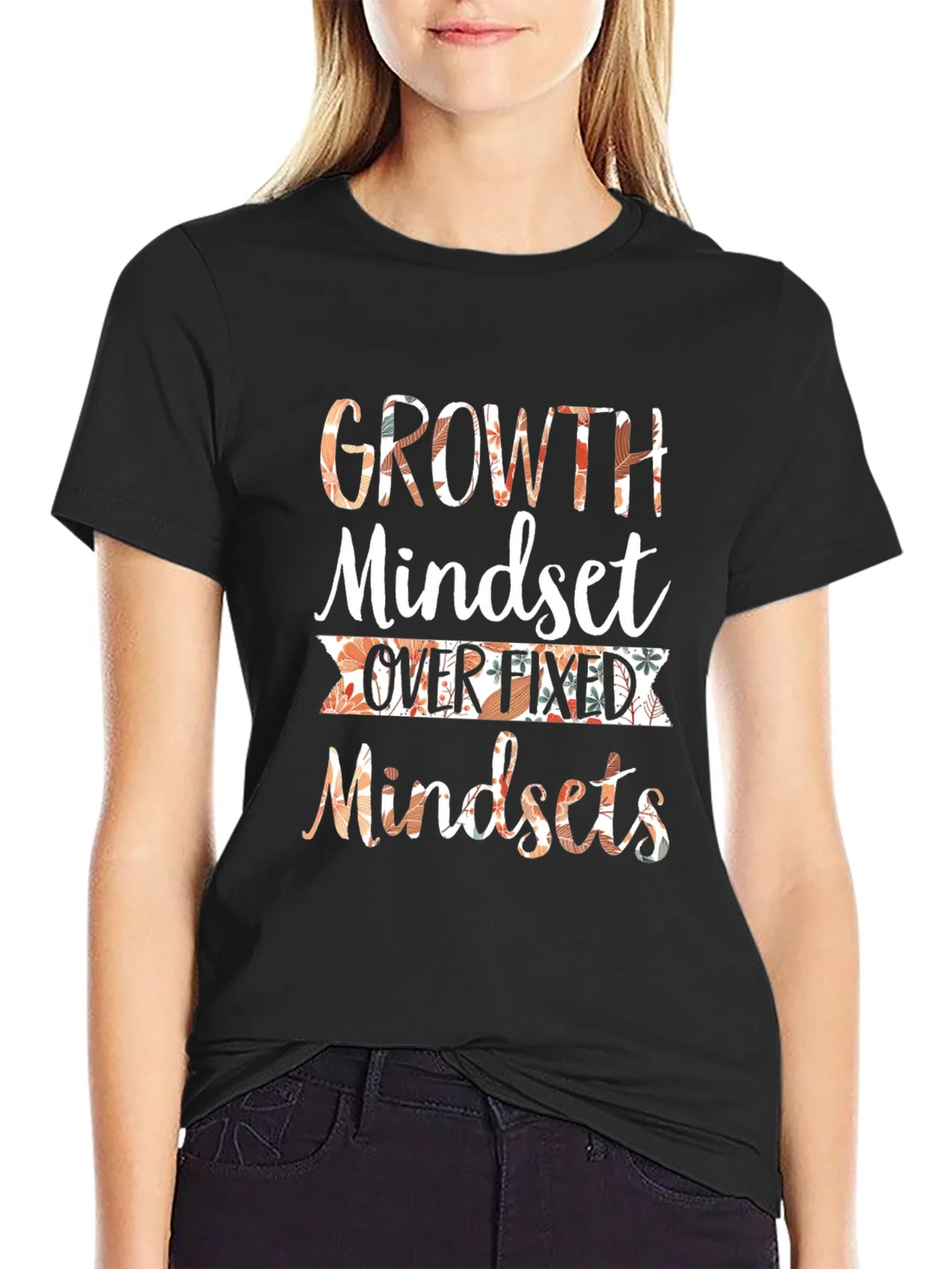 Growth Mindset Graphic T-Shirt Motivational Tee product image 5