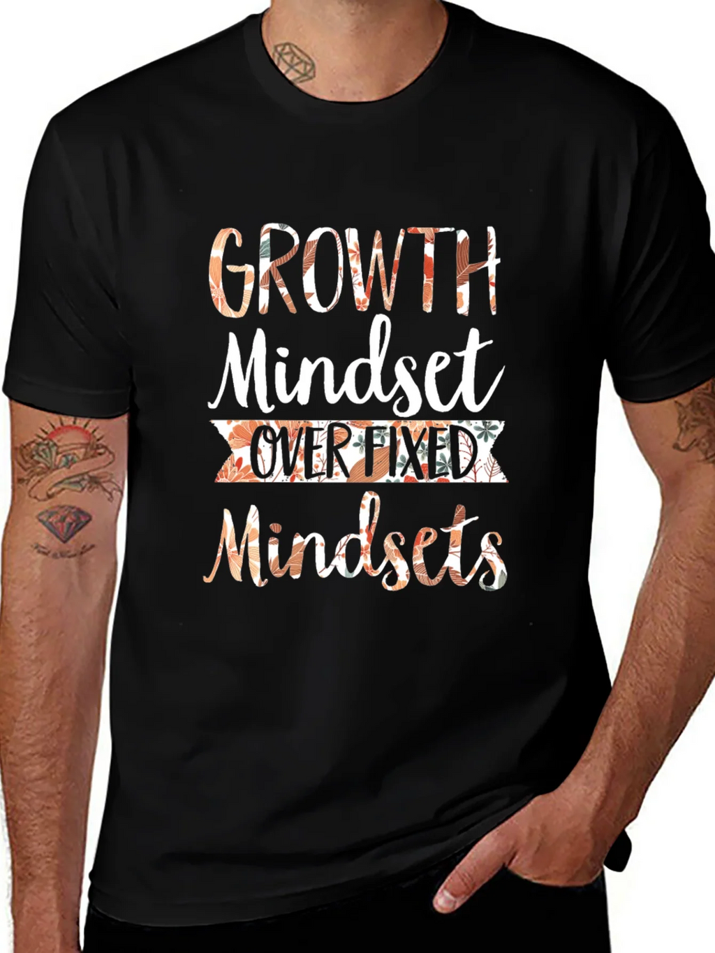 Growth Mindset Graphic T-Shirt Motivational Tee product image 1