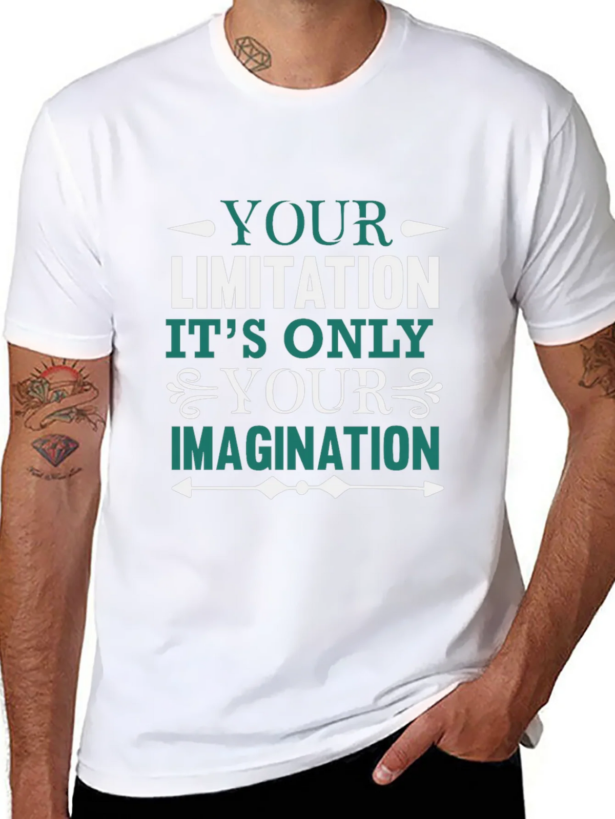 Motivational T-Shirt: Your Limitation is Imagination product image 10